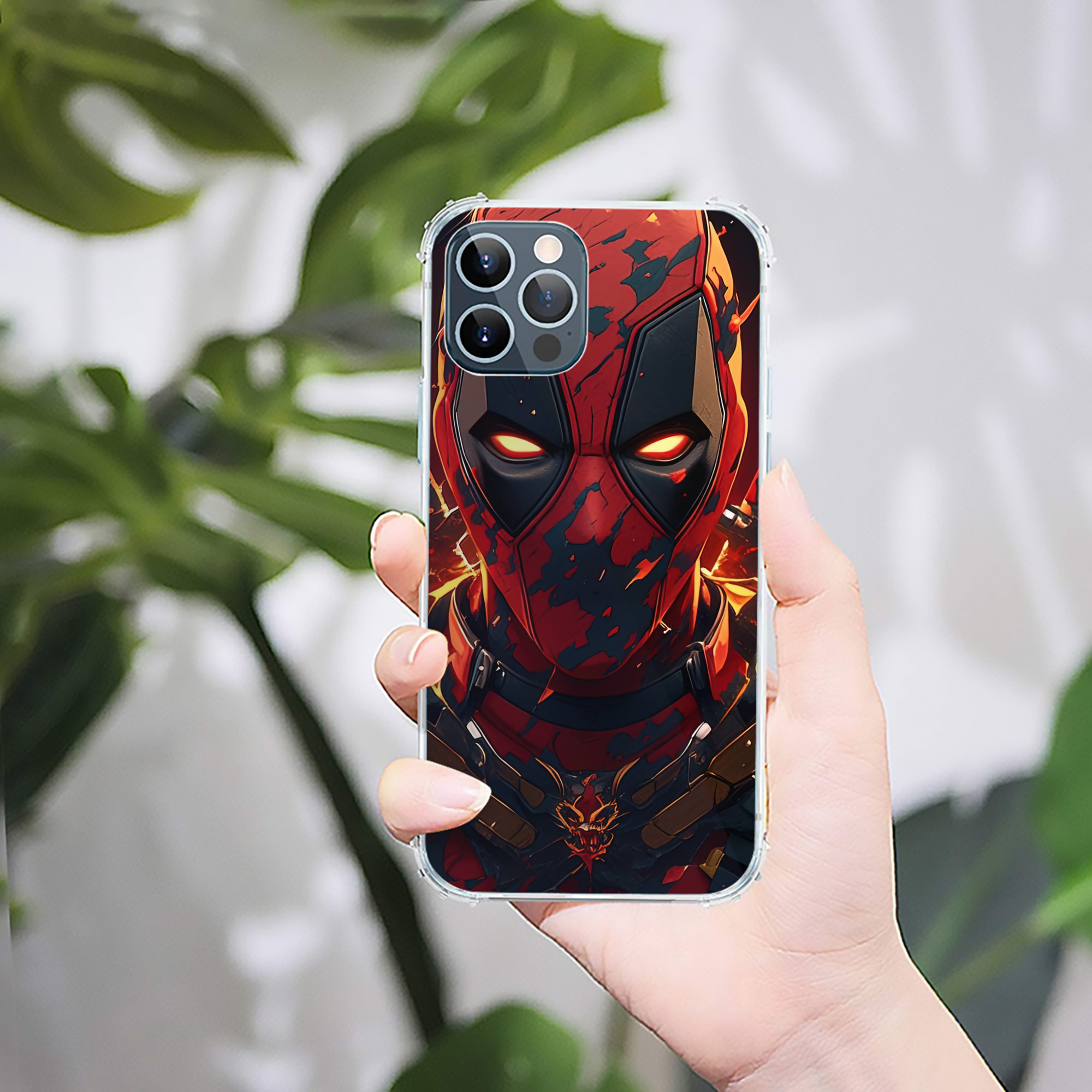 （画像用） Deadpool デッドプール 【iPhone 12シリーズ対応】透明スマホケース（クリアソフトケース）